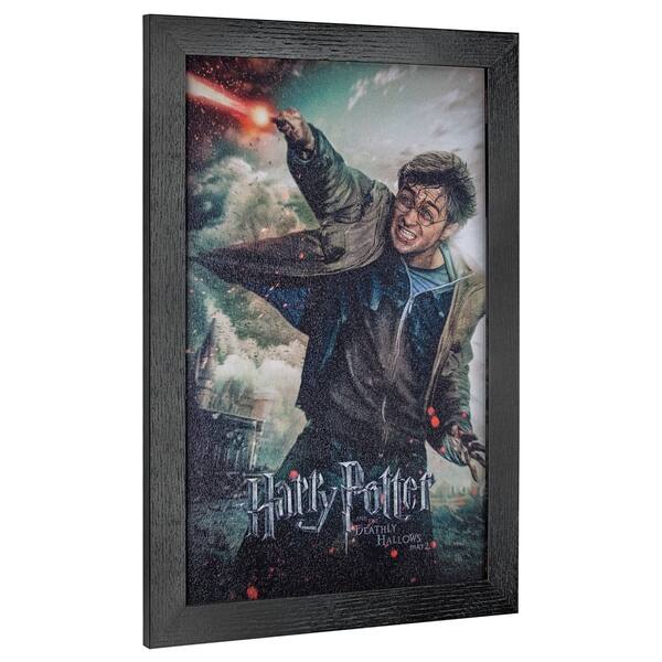 Shop American Art Decor Licensed Harry Potter Deathly Hallows Framed Art Multi Color Overstock 26234423