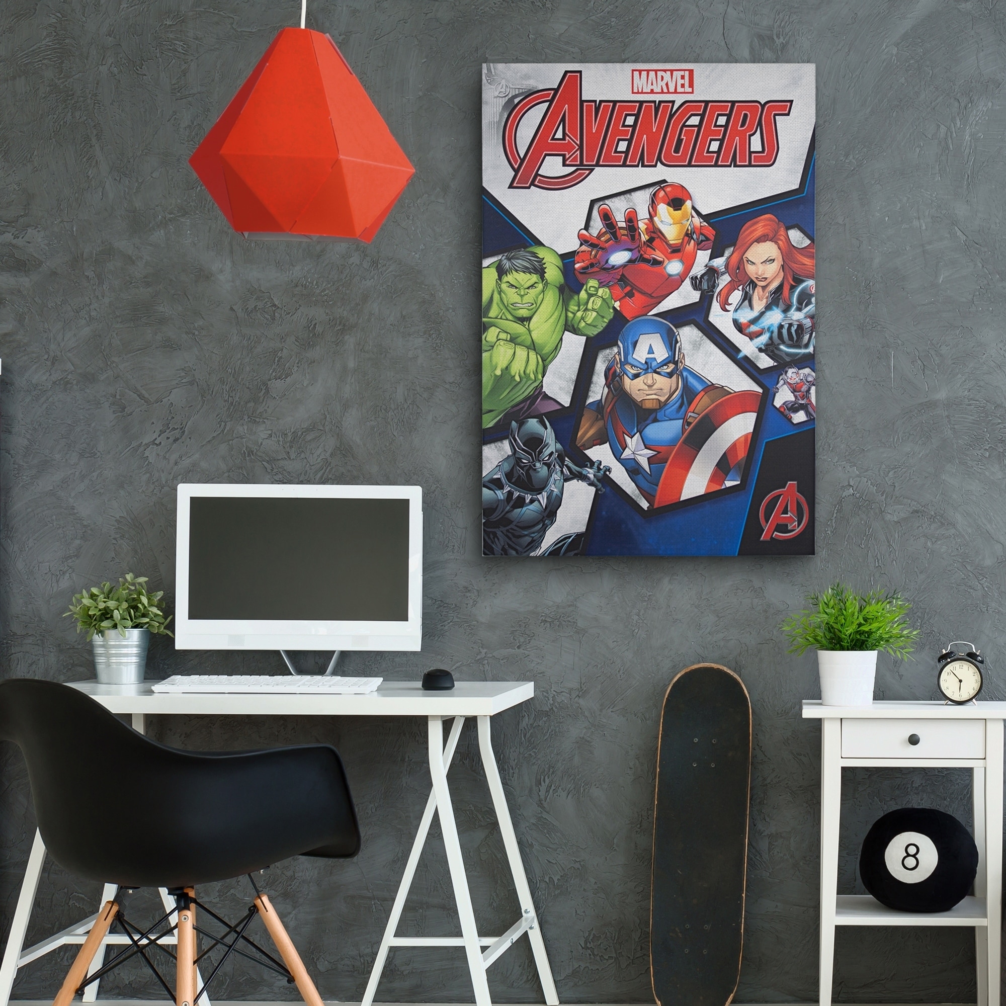 American Art Decor Licensed Marvel Comics Avengers Canvas Wall Art Multi Color Overstock 26234431