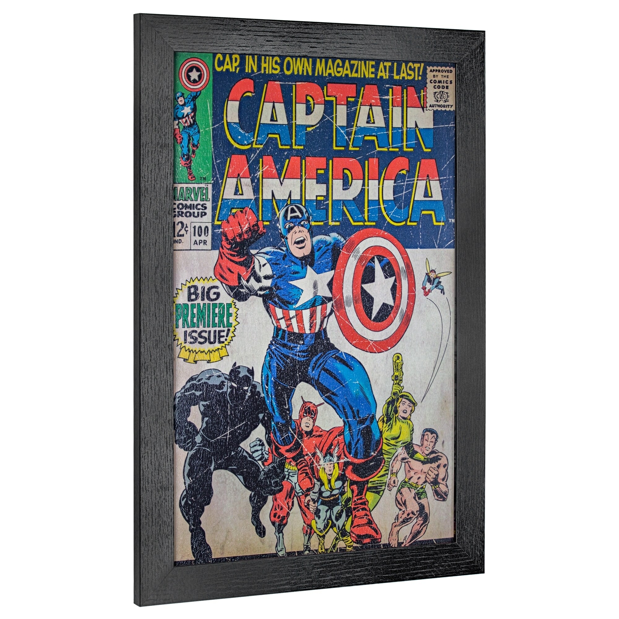 American Art Decor Licensed Marvel Comics Captain America 1 Wall Art Multi Color On Sale Overstock 26234442