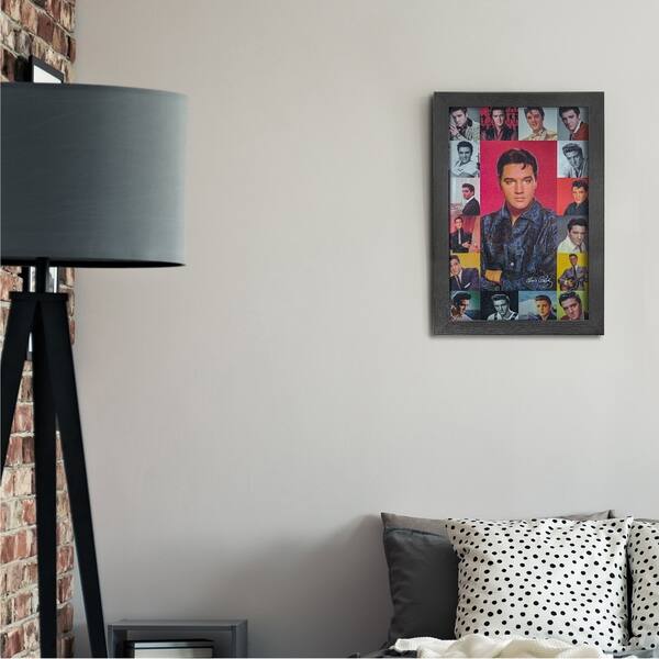 Shop American Art Decor Vintage Elvis Presley Photo Collage Framed