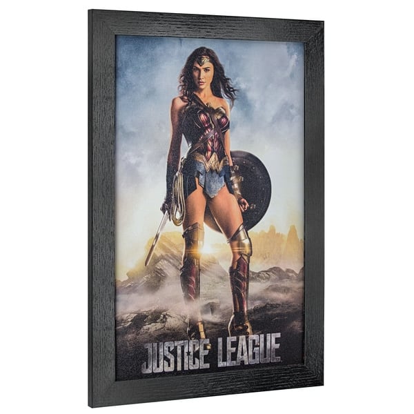 American Art Decor Licensed Justice League Wonder Woman Framed Art Multi Color Overstock 26234451