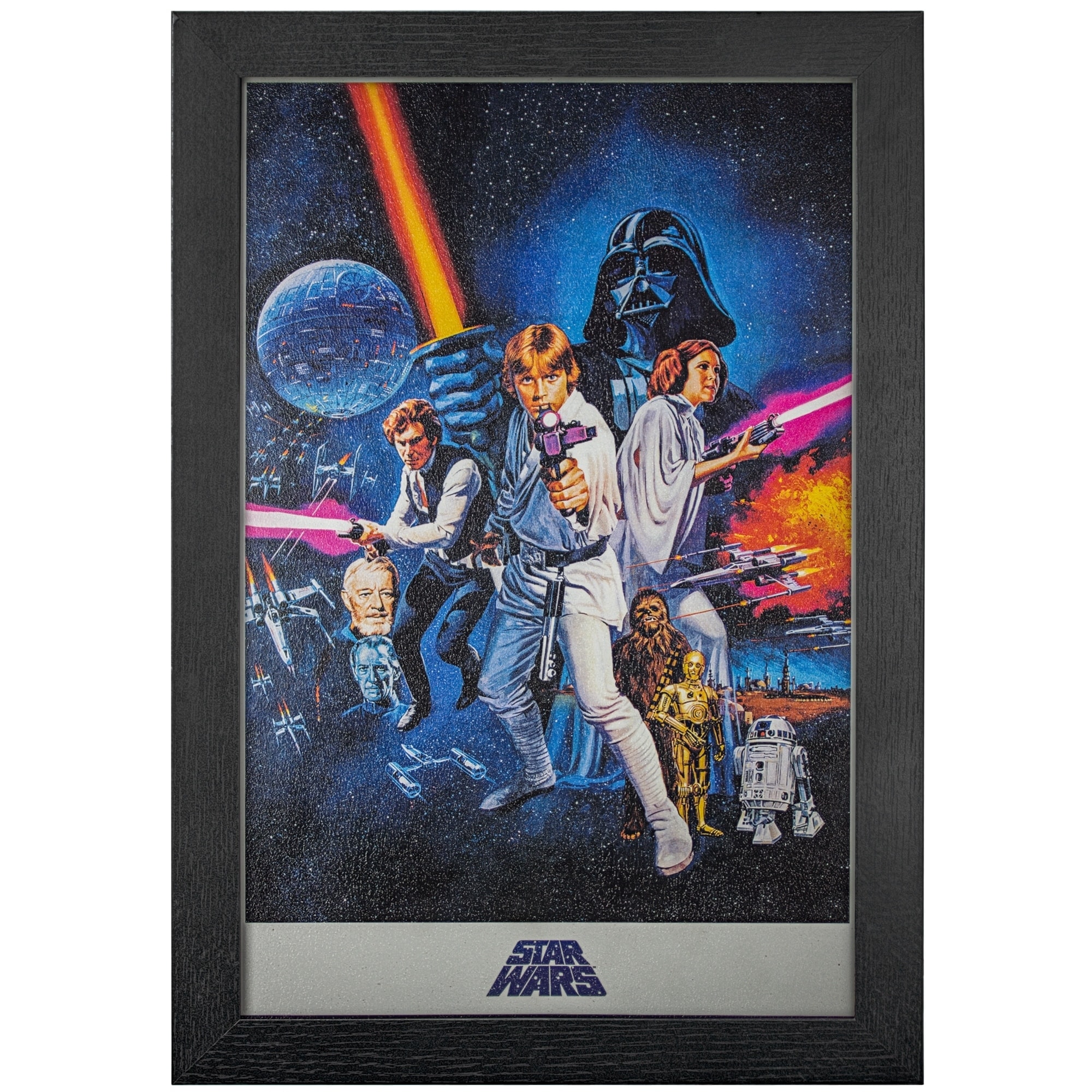 American Art Decor Licensed Star Wars Episode Iv Framed Wall Art Multi Color On Sale Overstock 26234467 This collection has it all! american art decor licensed star wars episode iv framed wall art multi color