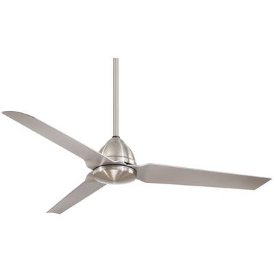 Minka Aire Java Brushed Nickel Wet 3 Blade 54 Inch Ceiling Fan - 8' x 11'