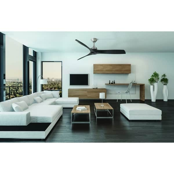 Shop Aviation 60 Ceiling Fan In Brushed Nickel Coal