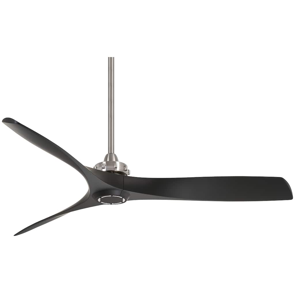 Minka Aire Aviation Brushed Nickel Coal 3 Blade 60 Inch Ceiling Fan