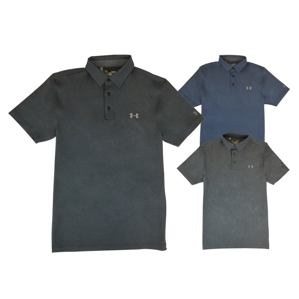 under armour heather golf polo