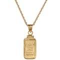 American Coin Treasures 1-gram Gold Ingot Pendant Necklace