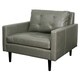 preview thumbnail 3 of 2, Ritchie Bonded Leather Arm Chair vintage gray