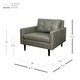 preview thumbnail 4 of 2, Ritchie Bonded Leather Arm Chair