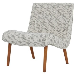 Overstock Alexis Slipper Chair (geo diamond - Wood)