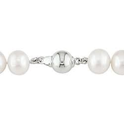 Miadora Cultured Freshwater Pearl Necklace with Silver Clasp (8-9 mm)
