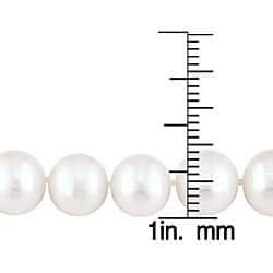 Miadora Cultured Freshwater Pearl Necklace with Silver Clasp (8-9 mm)