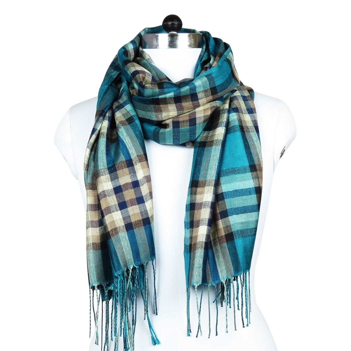 Shop Women Plaid Winter Fashion Scarfs Neck Blanket Warm Scarves