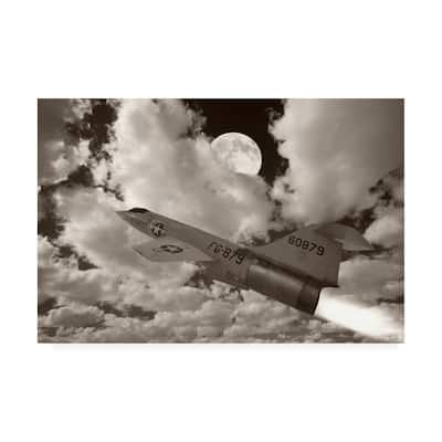 Monte Nagler Jet Over Clouds Canvas Art