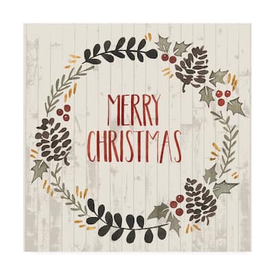 Grace Popp Rustic Christmas Ii Canvas Art