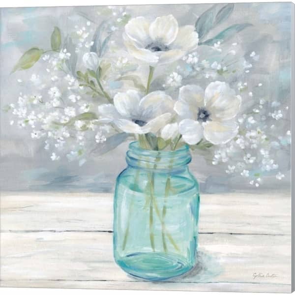 Cynthia Coulter Vintage Jar Bouquet Canvas Art Set Of 2 Overstock 26261222