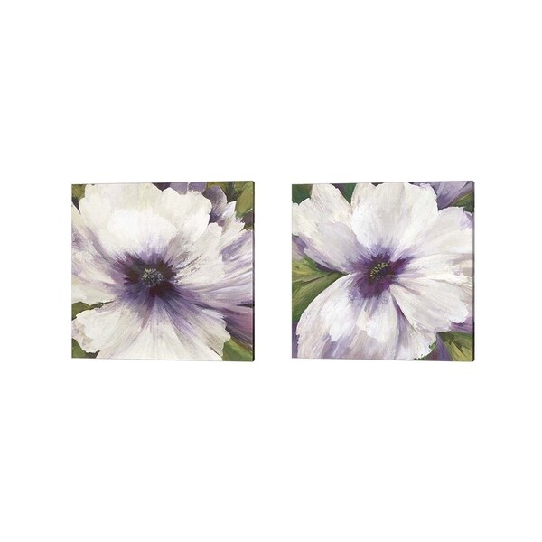 Asia Jensen 'Violet Orchid' Canvas Art (Set of 2)
