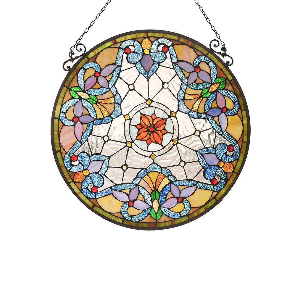 Tiffany Style Flower Design Suncatcher