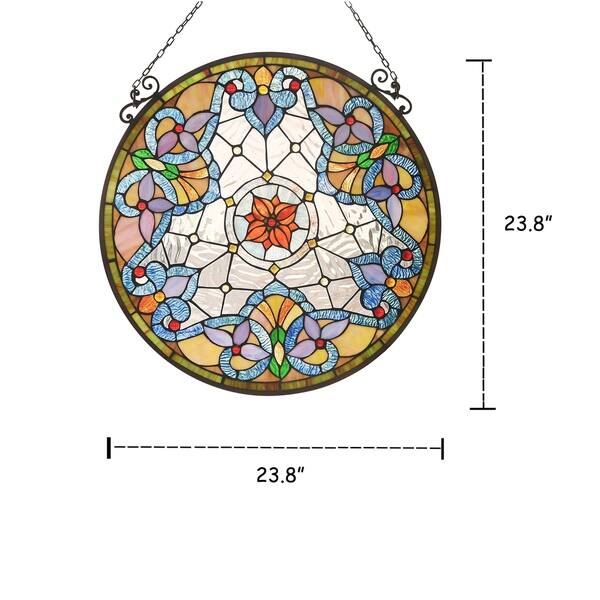 Tiffany Style Flower Design Suncatcher