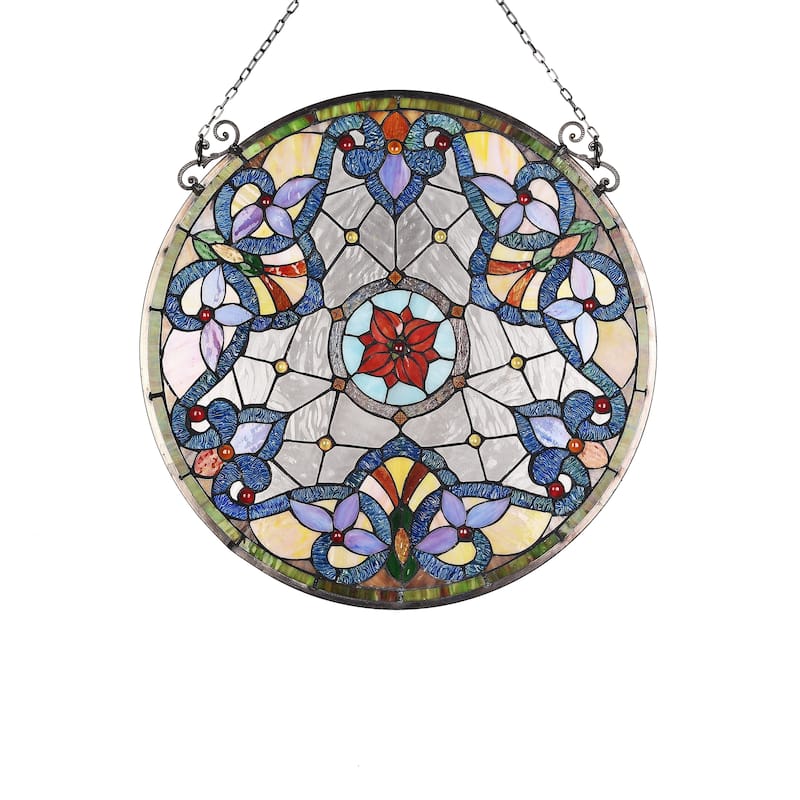Tiffany Style Flower Design Suncatcher