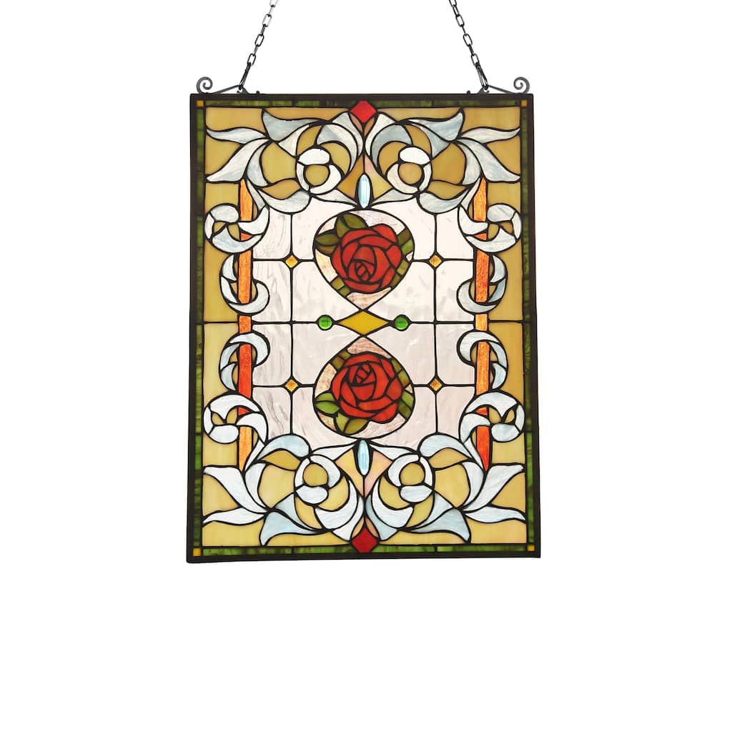 Tiffany Style Flower Design Suncatcher