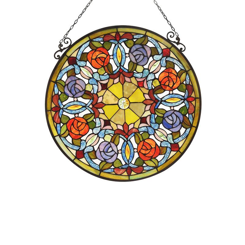 Tiffany Style Flower Design Suncatcher