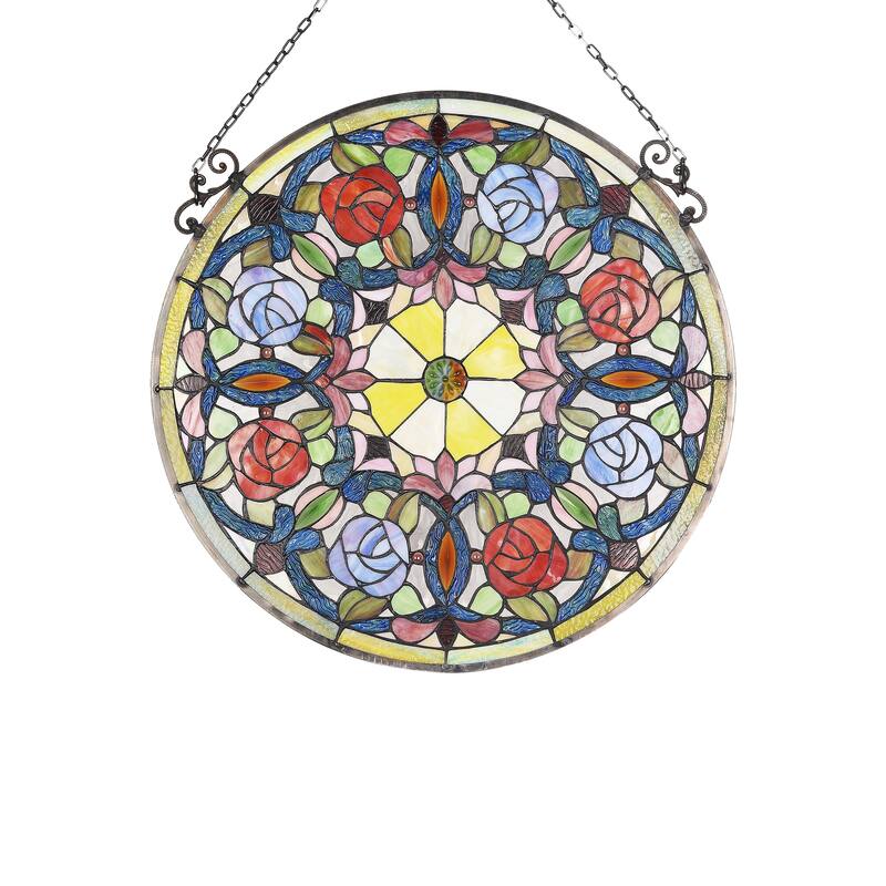 Tiffany Style Flower Design Suncatcher