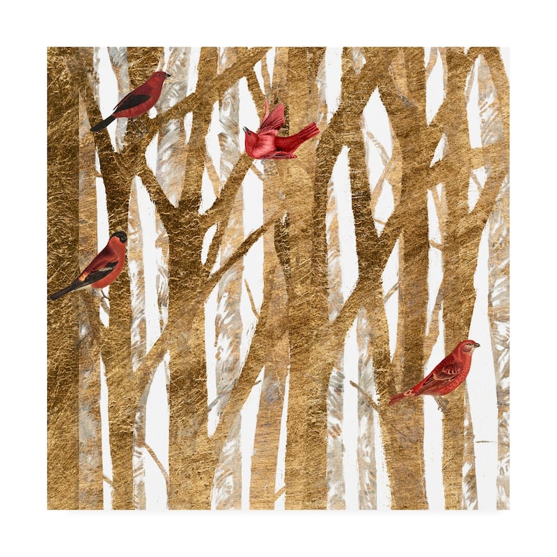 Studio W 'Red Bird Christmas I' Canvas Art