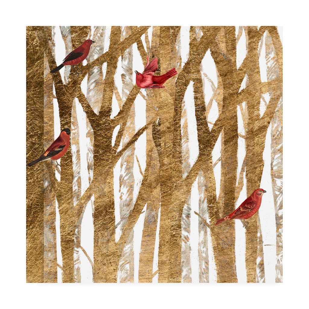 Studio W 'Red Bird Christmas I' Canvas Art