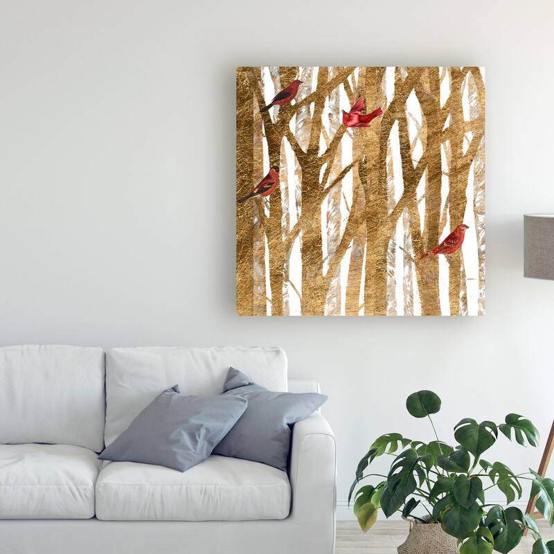 Studio W 'Red Bird Christmas I' Canvas Art