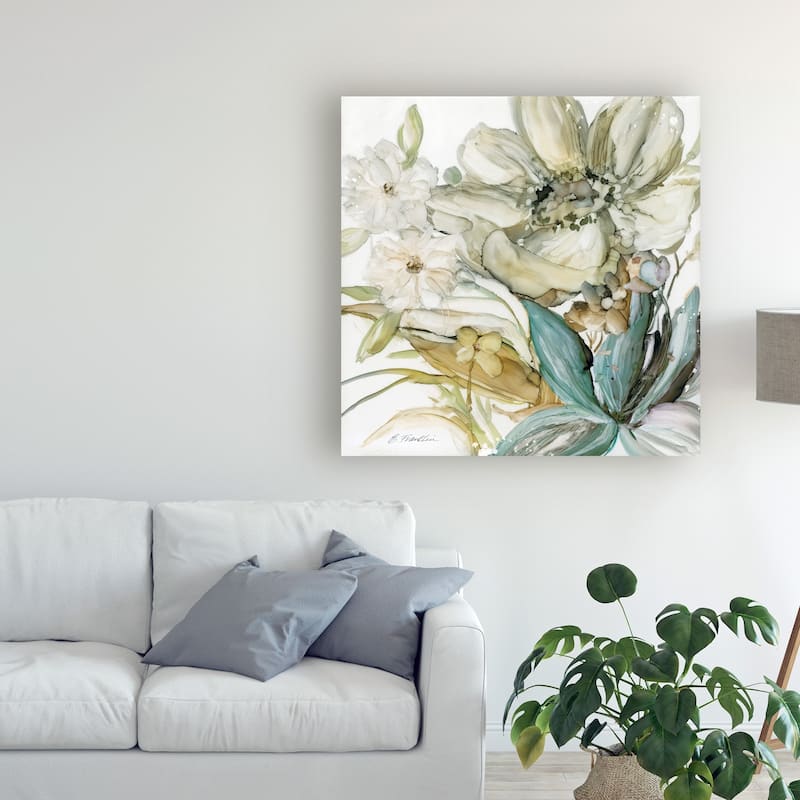 Elizabeth Franklin 'Sea Glass Garden Ii' Canvas Art - On Sale - Bed ...