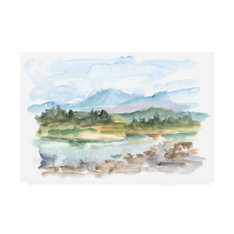 Ethan Harper 'Mountain Watercolor Iii' Canvas Art