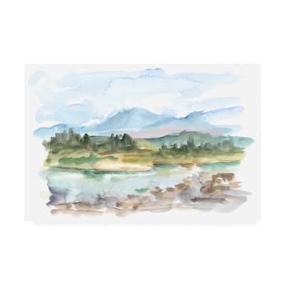 Ethan Harper 'Mountain Watercolor Iii' Canvas Art