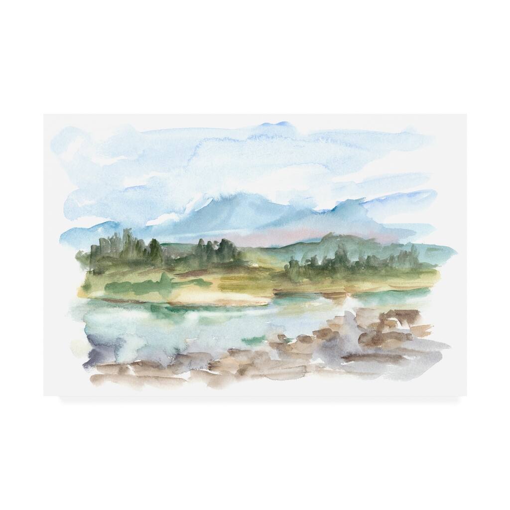 Ethan Harper 'Mountain Watercolor Iii' Canvas Art