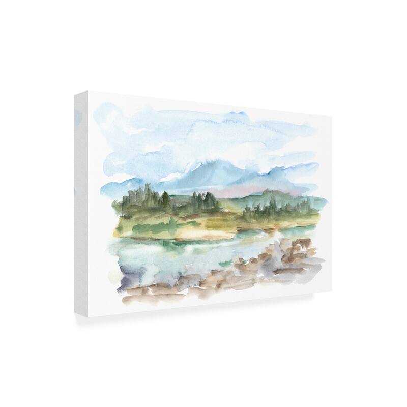 Ethan Harper 'Mountain Watercolor Iii' Canvas Art
