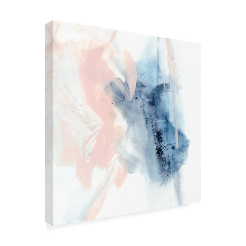 Ethan Harper 'Indigo And Blush Iii' Canvas Art