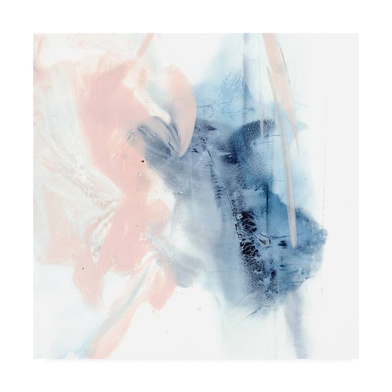 Ethan Harper 'Indigo And Blush Iii' Canvas Art