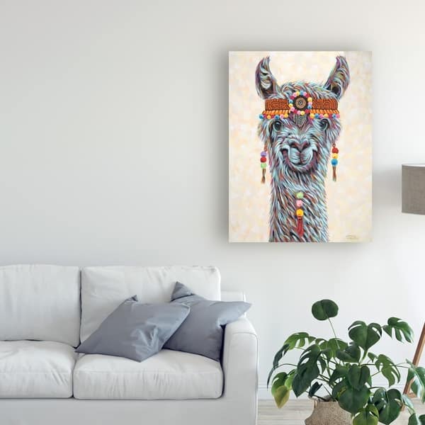 Carolee Vitaletti Hippie Llama I Canvas Art Overstock 26262136