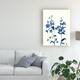 Jennifer Goldberger 'Indigo Wildflowers Iii' Canvas Art - Bed Bath ...