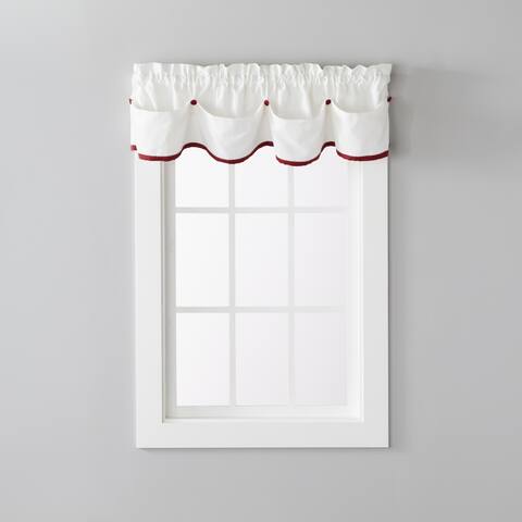 SKL Home Manor 13 Inch Valance in Berry