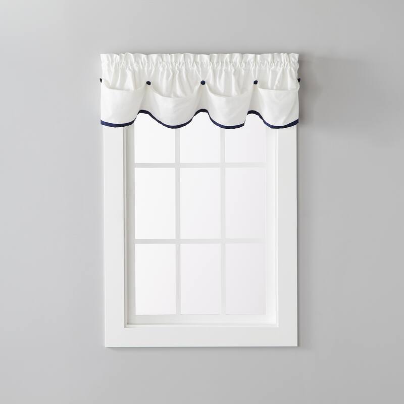 SKL Home Manor 13 Inch Valance in Navy