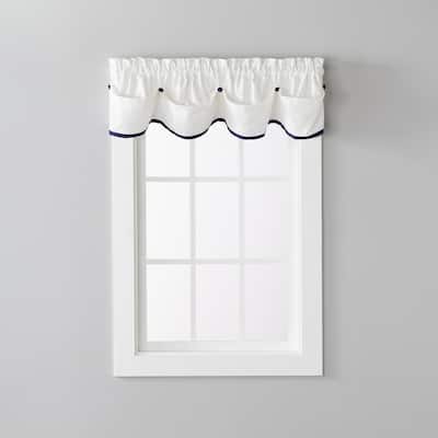 SKL Home Manor 13 Inch Valance in Navy