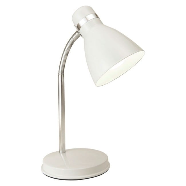 Newhouse The Oxford 13 in. White Desk Lamp