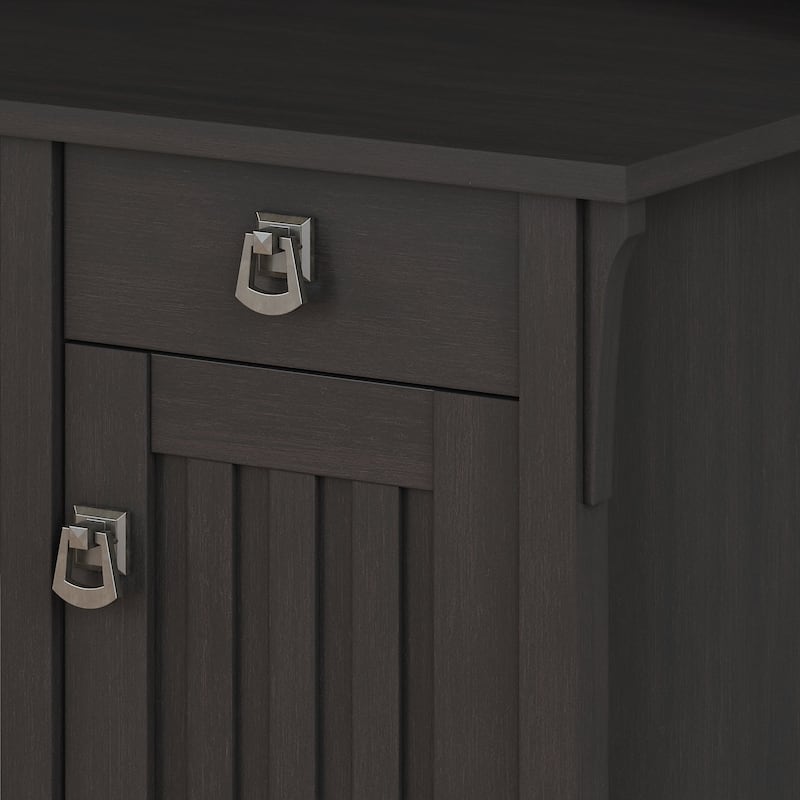 Salinas 60W L Shaped Desk with Hutch and Bookcase by Bush Furniture