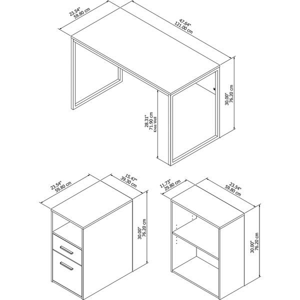 Shop Copper Grove Blagoevgrad Computer Desk With File Cabinet And Bookcase In Espresso Oak Overstock 26263264