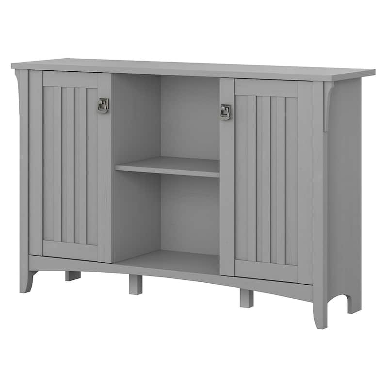 Bush Salinas Accent Storage Cabinet with Doors in Cape Cod Gray - 46.22"L x 12.76"W x 29.96"H