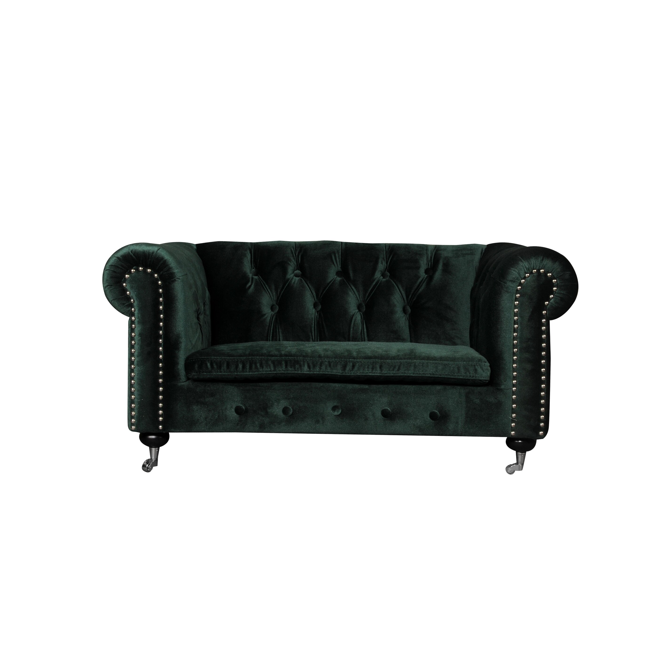 Shop Claire Dog S Sofa Green Velvet Free Shipping Today