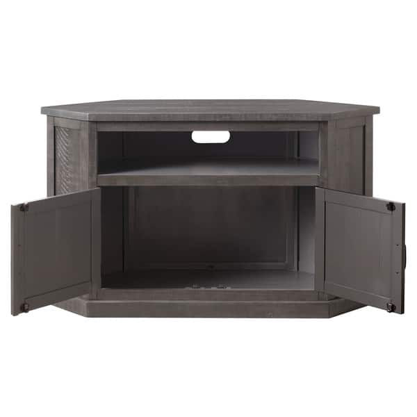 The Gray Barn Danebury Rustic 50 Inch Solid Wood Corner Tv Gray Barn Danebury Rustic 50 Inch