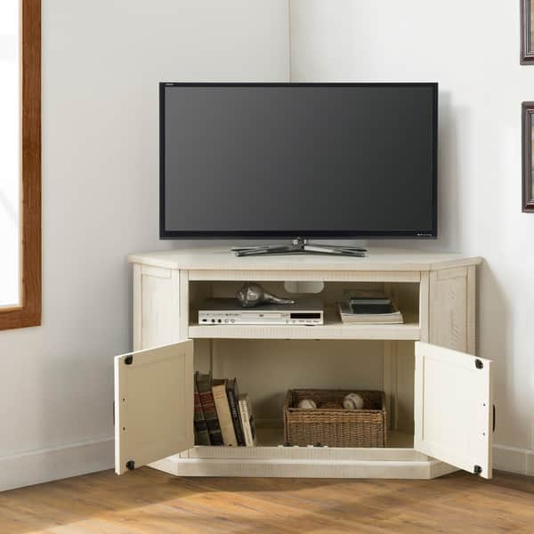 Shop The Gray Barn Danebury Rustic 50 Inch Solid Wood Corner Tv