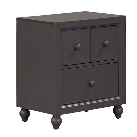 Cottage View Dark Grey 2 Drawer Nightstand By Coupon On Aqua